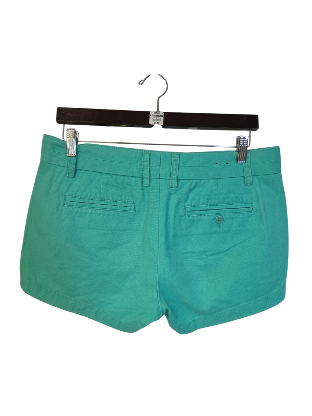 J. Crew Teal Mid-Rise Stretch Cotton Shorts - Picture 3 of 7